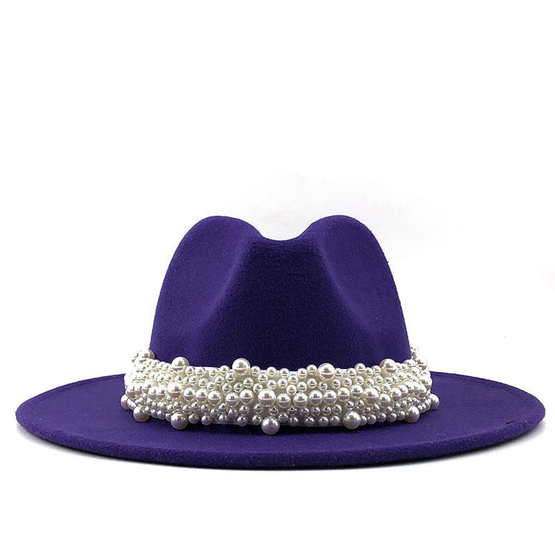 YAEL Pearl Hat in Purple