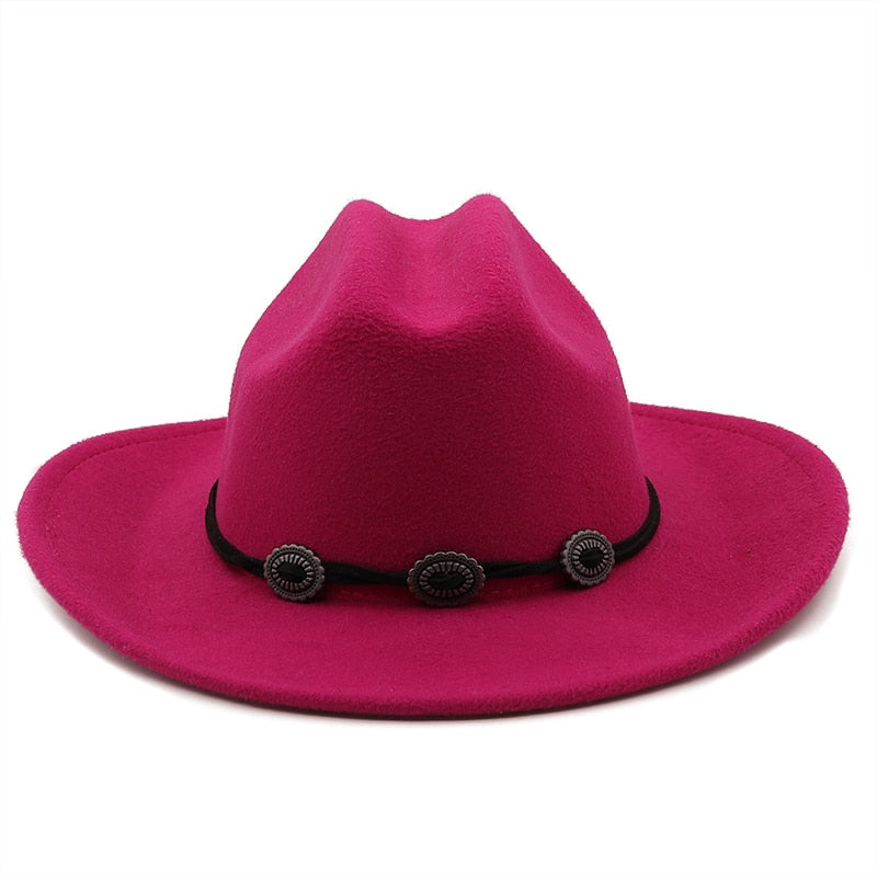 GEORGE Men's Felt Fedora Hat in Rose