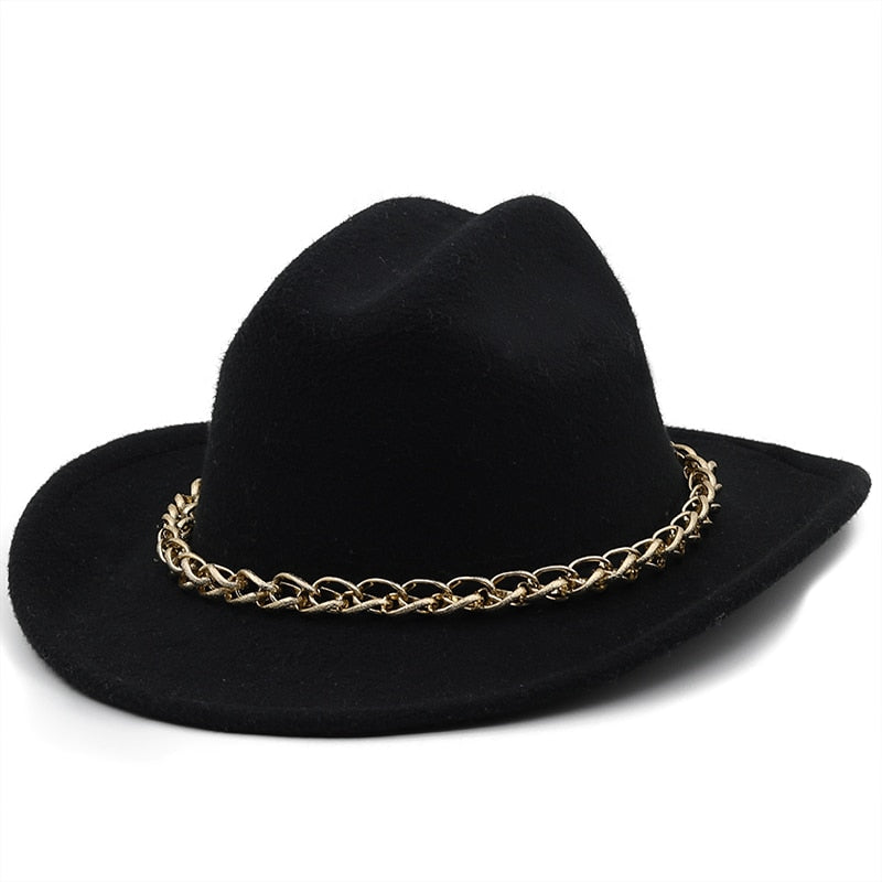 SARAHA Fedora Hat in Black