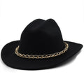 SARAHA Fedora Hat in Black