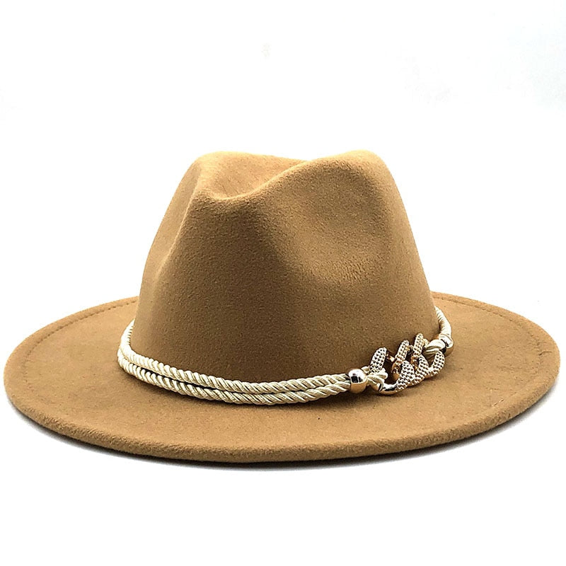 MERCELLA Fedora Hat in Tan