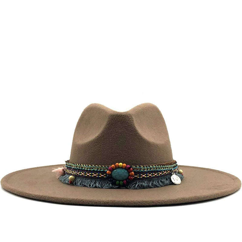 IVANA Fedora Hat in Dark Brown