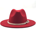 MERCELLA Fedora Hat in Red