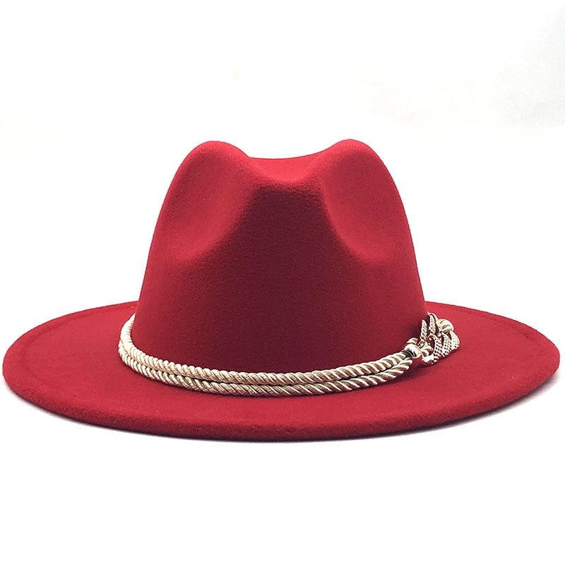 MERCELLA Fedora Hat in Red