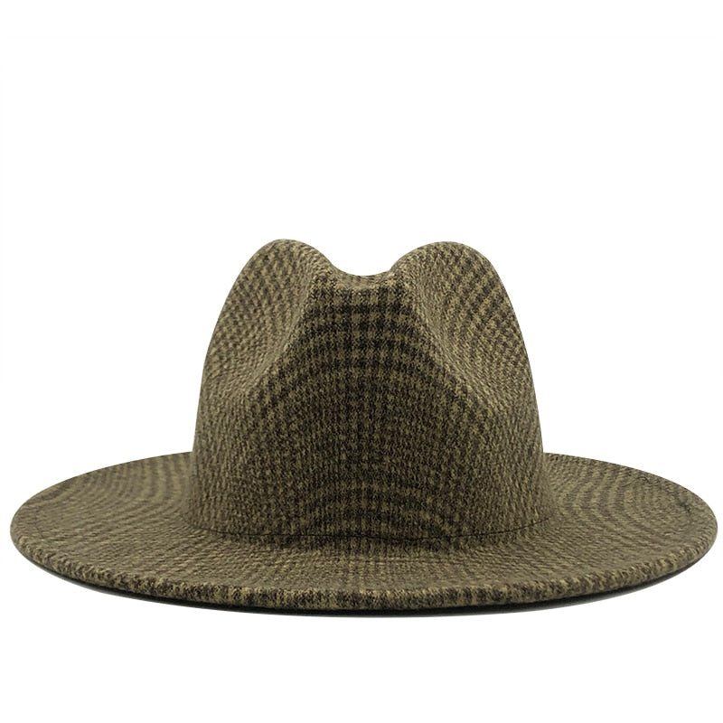 HENRY Men's Felt Fedora Hat in Brown
