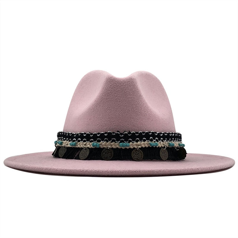 ALAIA Fedora Hat in Pink