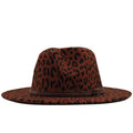 MADELYN Fedora Hat in Rust Red