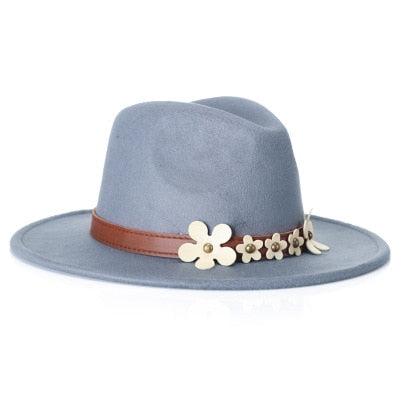 ELOISE Fedora Hat in Gray