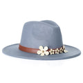 ELOISE Fedora Hat in Gray