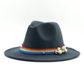 YESNIEA Fedora Hat in Deep Gray