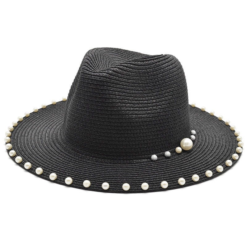 FLORI Panama Hat in Black