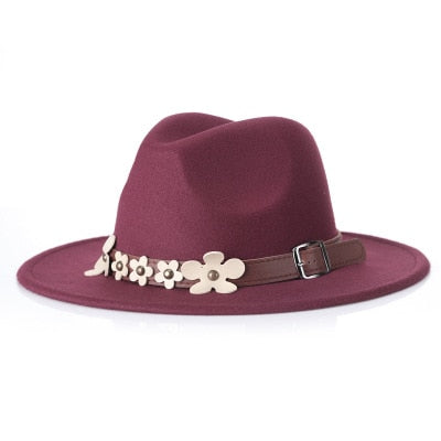ELOISE Fedora Hat in Wine