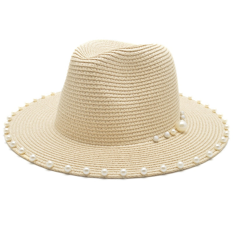 FLORI Panama Hat in Beige
