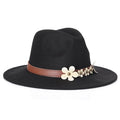 ELOISE Fedora Hat in Black