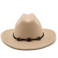 GEORGE Men's Felt Fedora Hat in Beige