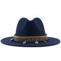 MAEVELY Fedora Hat in Navy