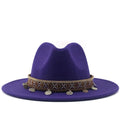 MAEVELY Fedora Hat in Purple