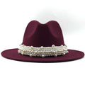 YAEL Pearl Hat in Wine