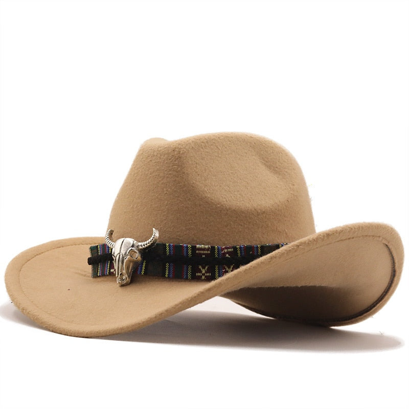 PELAYO Men's Felt Cowboy Hat in Tan