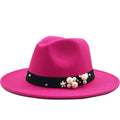 SEVYN Fedora Hat in Rose