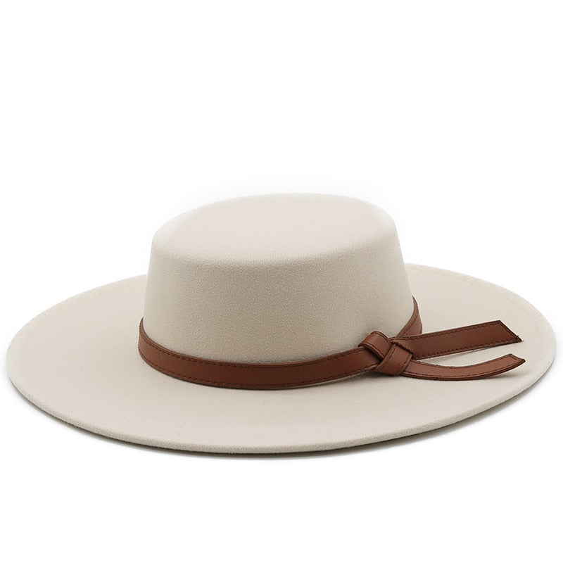 ELENAL Fedora Hat in Beige