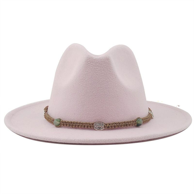 MAXIMILIAN Men's Felt Fedora Hat in Pink