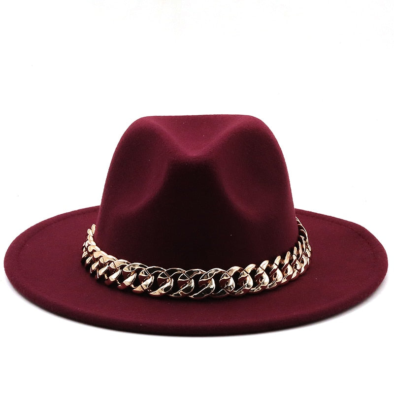 ESTELLA Fedora Hat in Wine Red