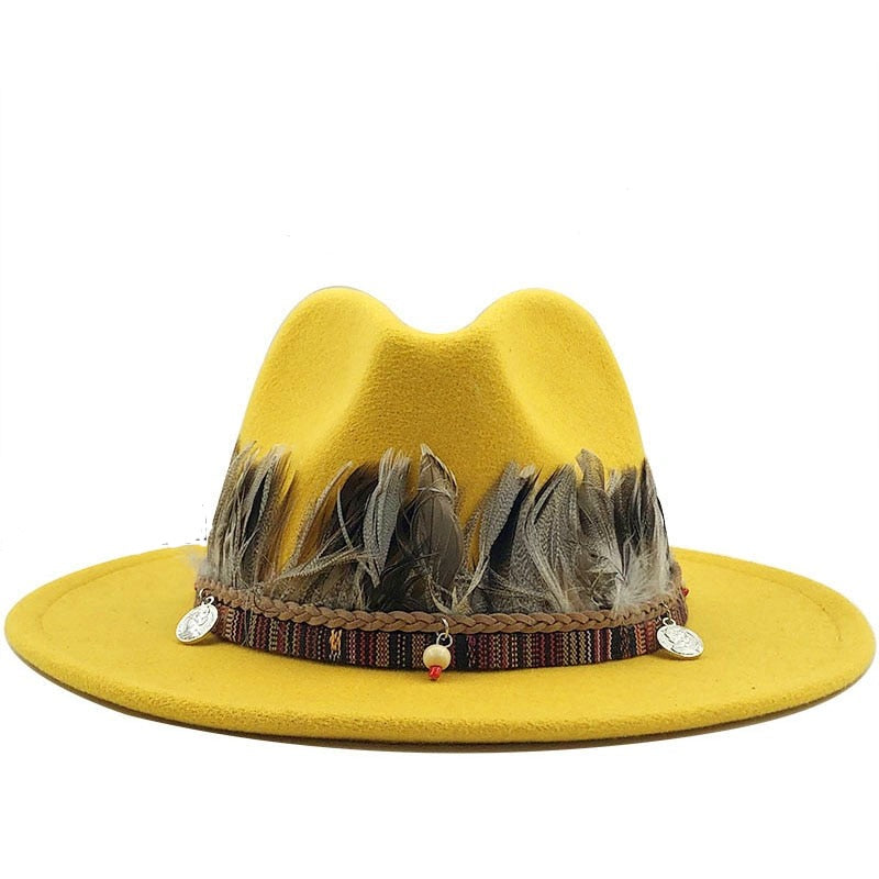 RUBY Fedora Hat in Yellow