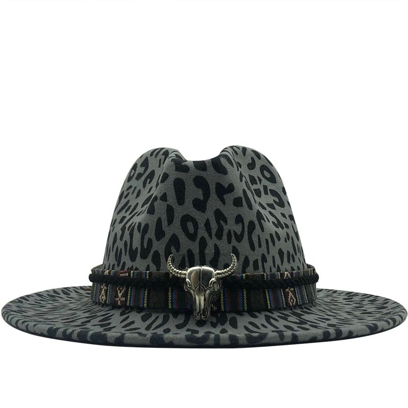 YULIA Fedora Hat in Gray