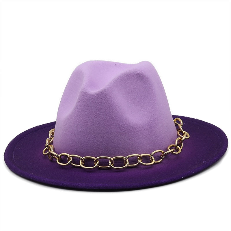 HADEN Fedora Hat in Purple