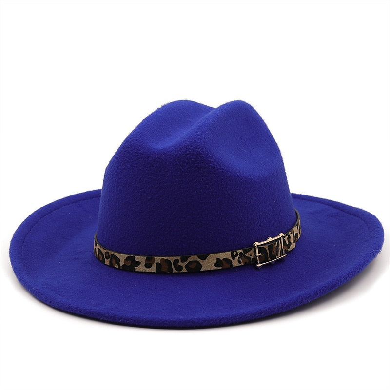 TENILLE Fedora Hat in Blue