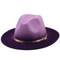 OSCAR Men's Felt Fedora Hat in Purple