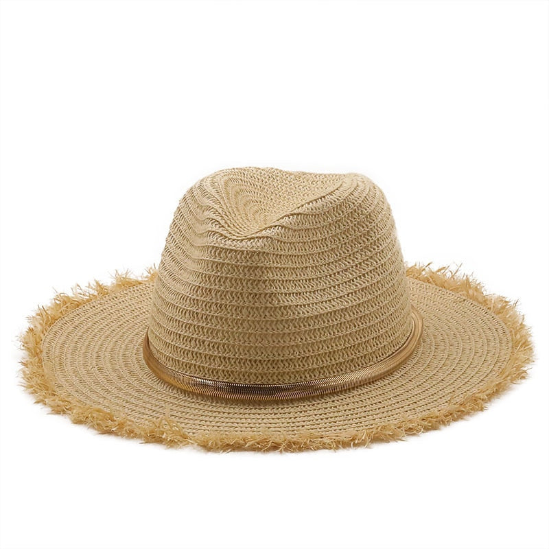 ELVIRE Fedora Hat in Beige