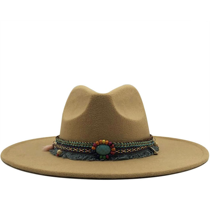 IVANA Fedora Hat in Light Brown