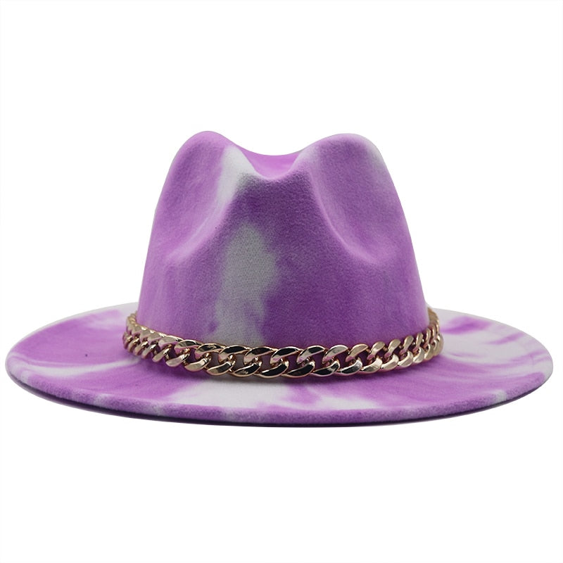SOLANA Fedora Hat in Purple