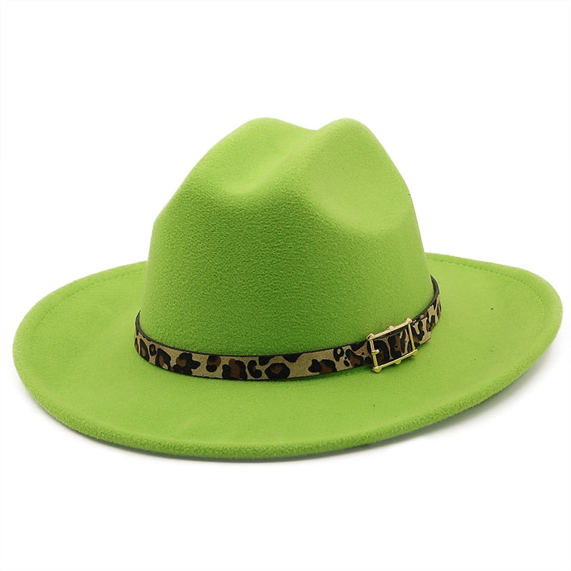 TENILLE Fedora Hat in Green