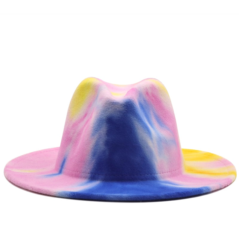 MERIDA Fedora Hat in Pink/Blue