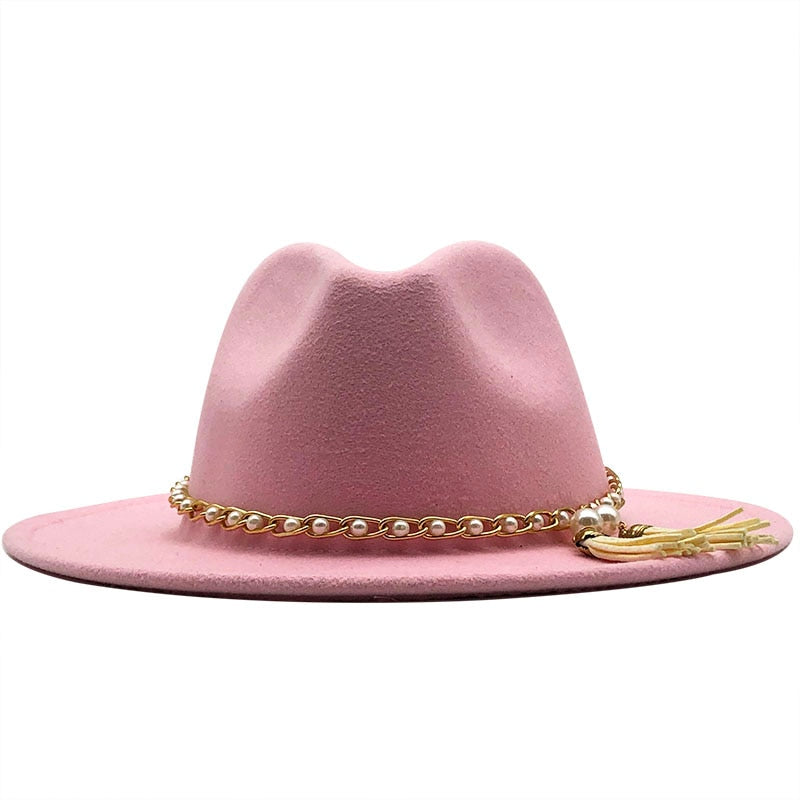 KELSEY Fedora Hat in Pink