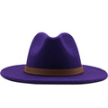 EDWARD Men's Felt Fedora Hat in Purple