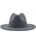 FREDERICK Men's Felt Fedora Hat in Grey