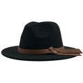LOUIS Men's Felt Fedora Hat in Black