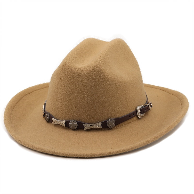 FRANCIS Men's Felt Fedora Hat in Tan