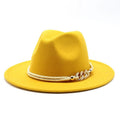 MERCELLA Fedora Hat in Yellow