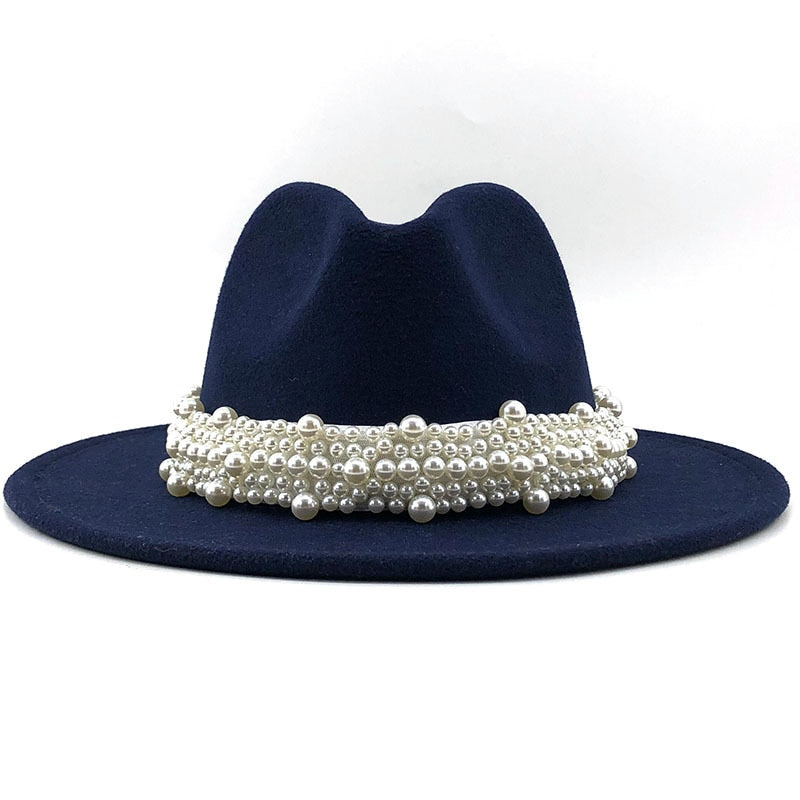 YAEL Pearl Hat in Navy