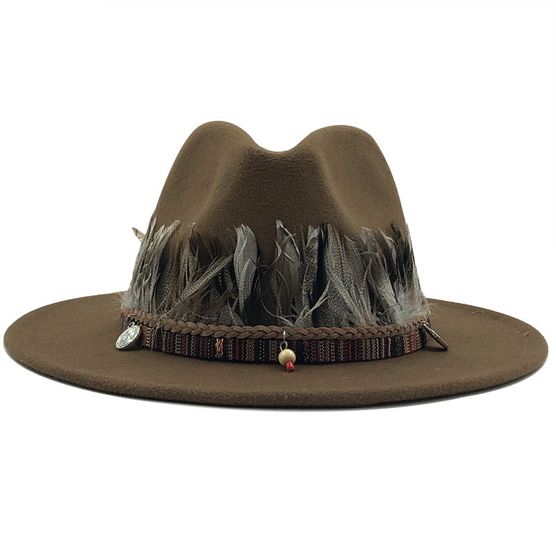 RUBY Fedora Hat in Khaki