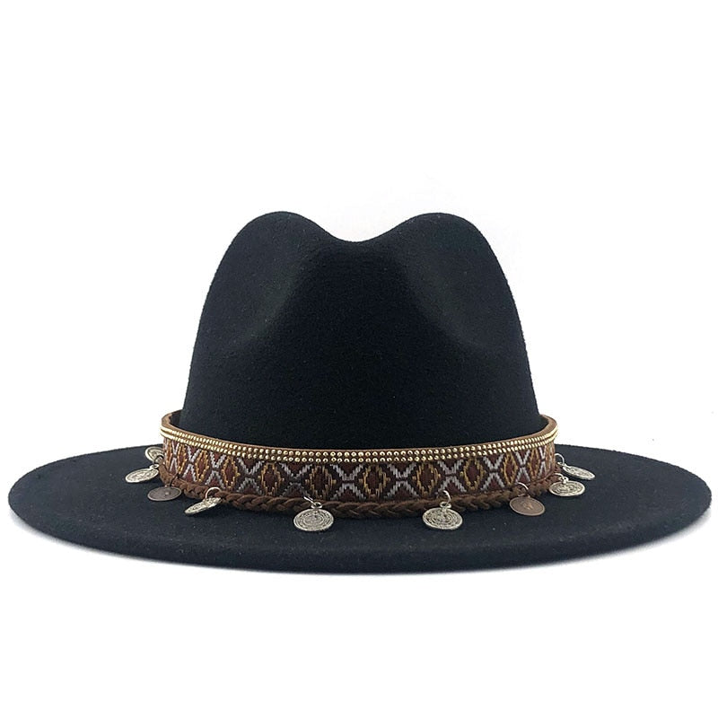 MAEVELY Fedora Hat in Black