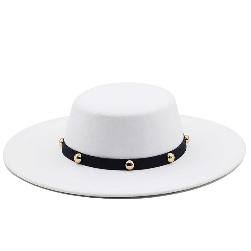 ADALYN Fedora Hat in White