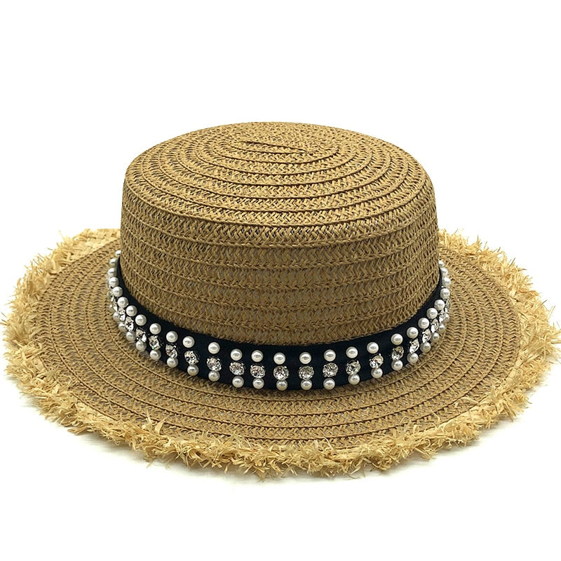 LORA Straw Boater Hat