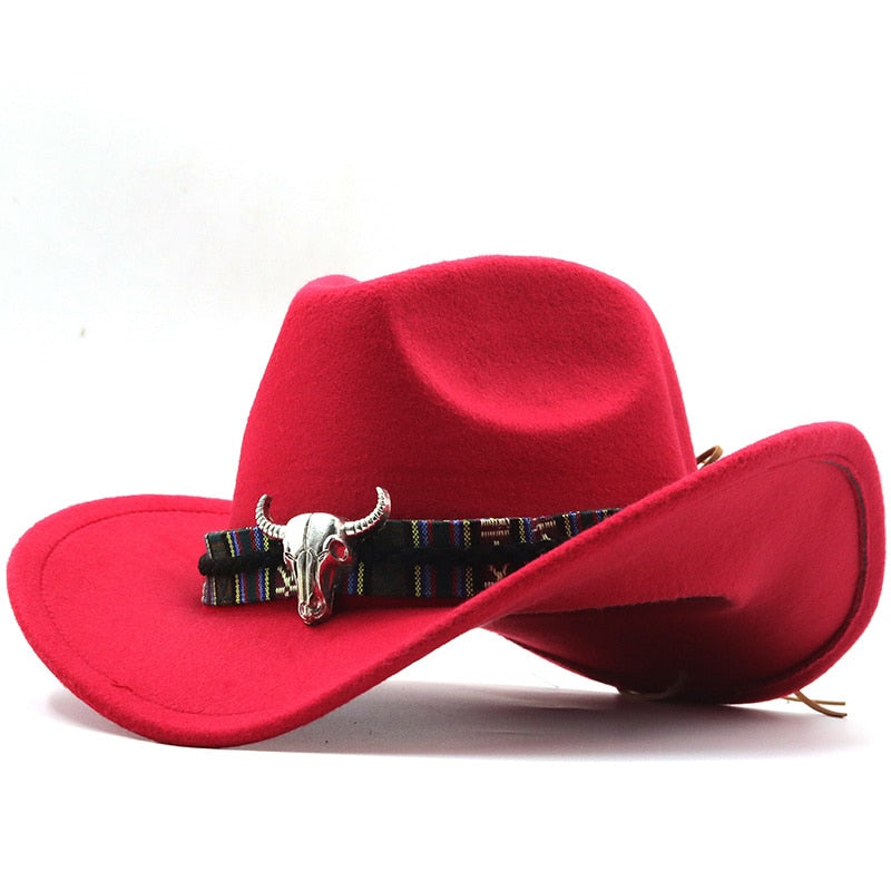 PELAYO Men's Felt Cowboy Hat