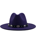 FERDINAND Men's Felt Fedora Hat in Purple